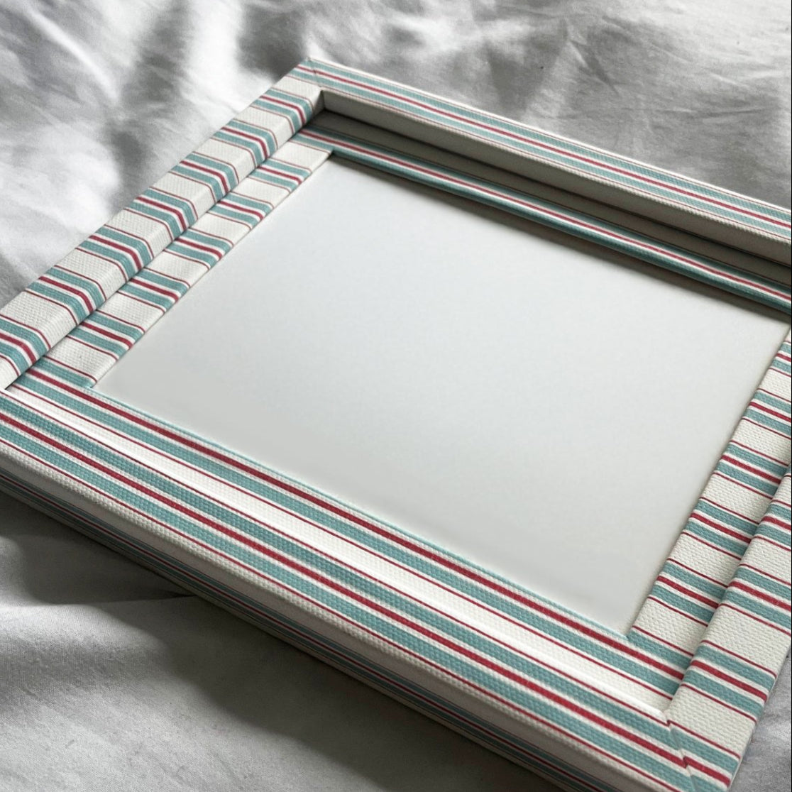 Sky & Scarlet Tailor Stripe Frame