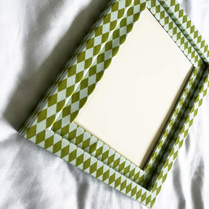 Chartreuse & Frost Harlequin Frame