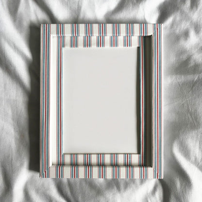 Sky & Scarlet Tailor Stripe Frame